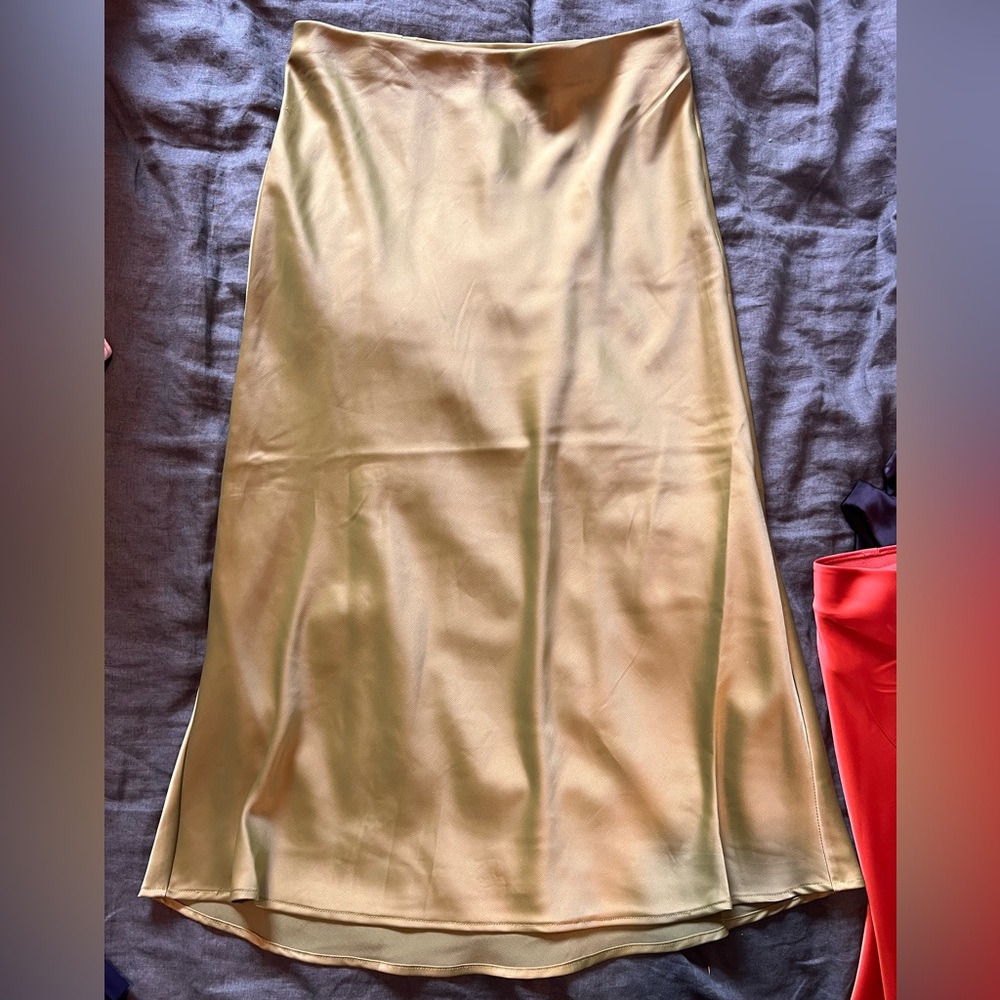 Rachel Zoe kelly green Midi Slip Skirt for Work